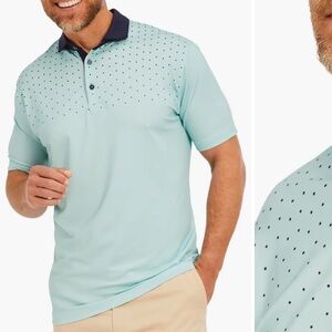 Mizzen+ Main Phil Mickelson Dot Short Sleeve Performance Golf Polo